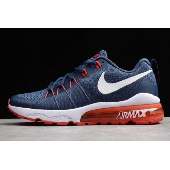 2019 Nike Air Vapormax Flyknit Dark Blue Red-White 880656-407 Shoes